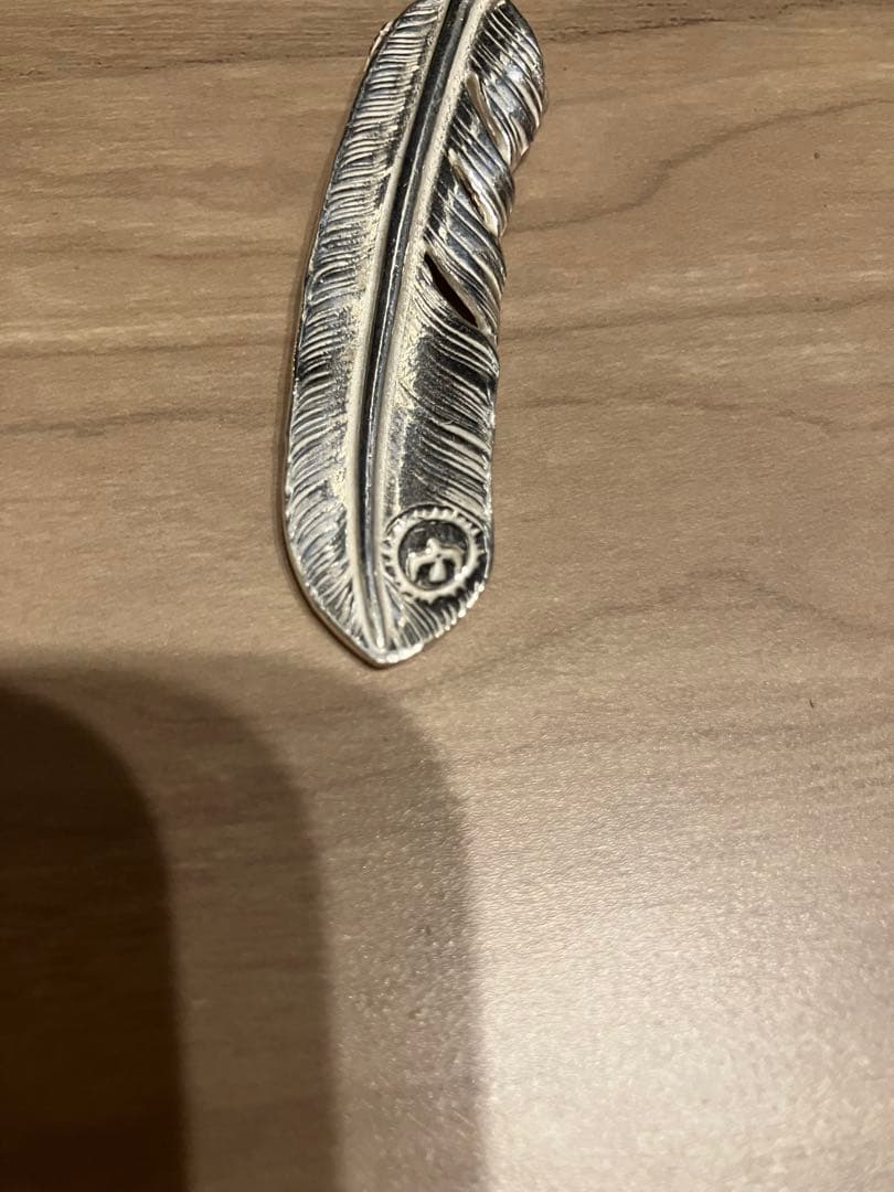 ゴローズ　上銀特大フェザー左向き＋太角チェーン＋オールドフック＋太陽メタルセット