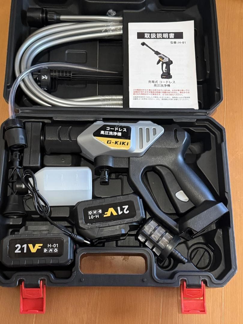 高圧洗浄機 コードレス 充電式 マキタバッテリー互換 6in1多機能ノズル