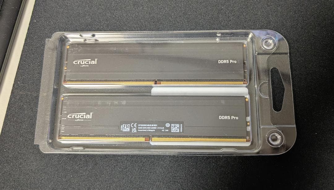 【美品】Crucial DDR5 64GB CP2K32G56C46U5