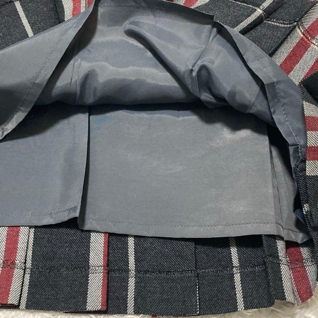 極美品♡ バーバリーブルーレーベル チェックワンピース ベルト プリーツ 36