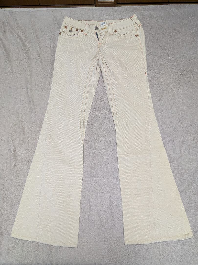 TRUE RELIGION コーデュロイ　ブーツカット　トゥルーレリジョン