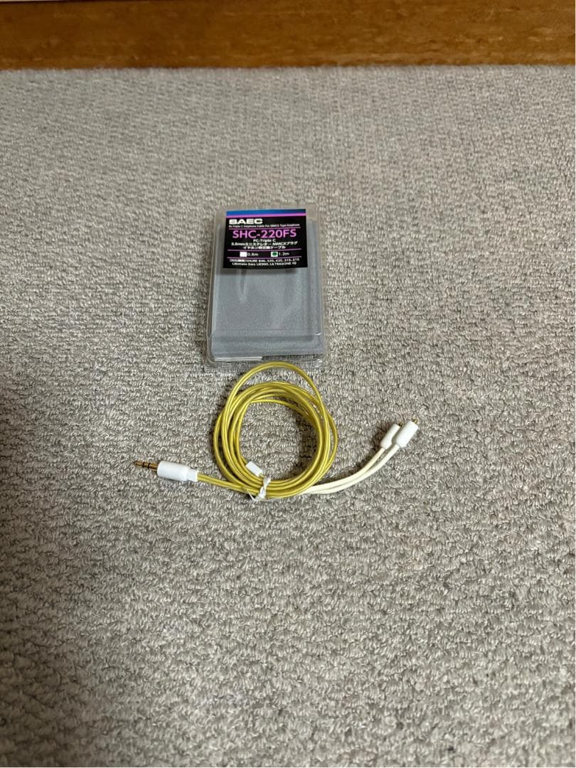 SAEC SHC-220FS 1.2m 3.5mmミニステレオ→MMCXプラグ