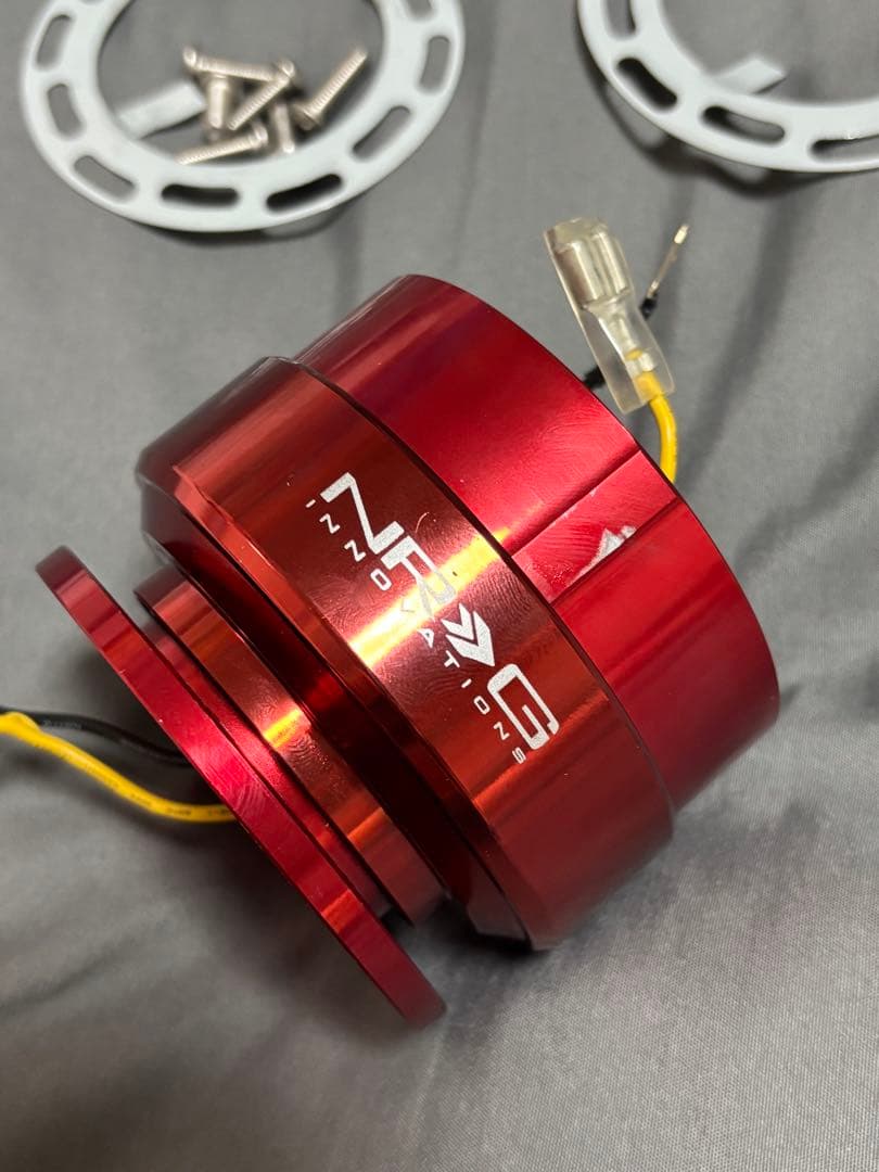 NRG ステアリングボス　クイックリリース　赤