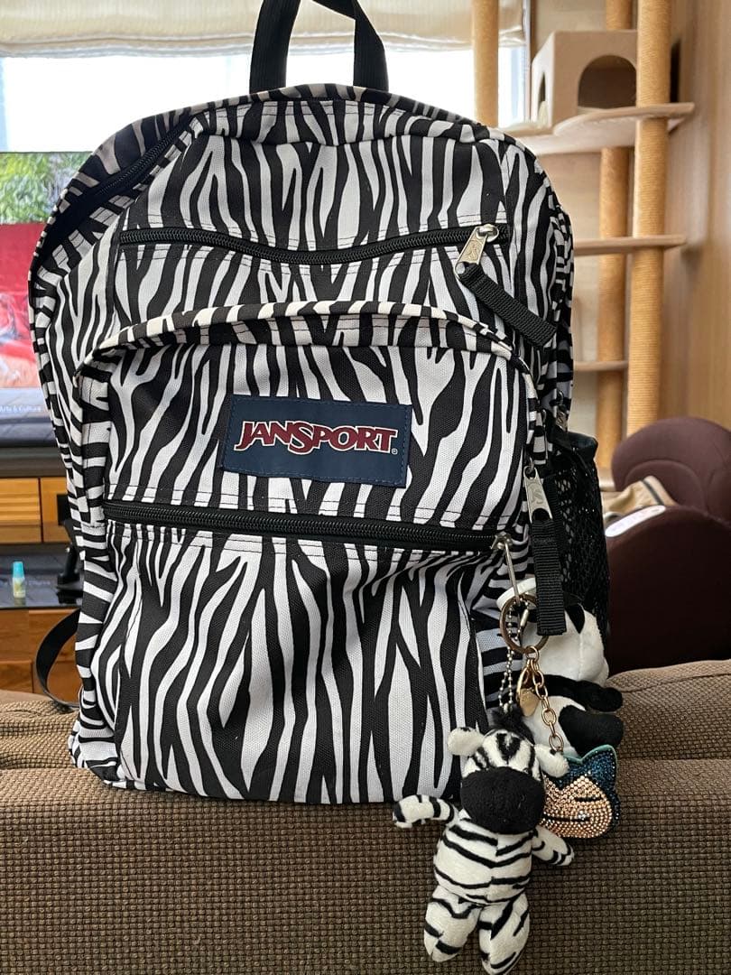レア❗️希少❗️JANSPORT ゼブラ柄リュック　新入生　ジャンスポリュック