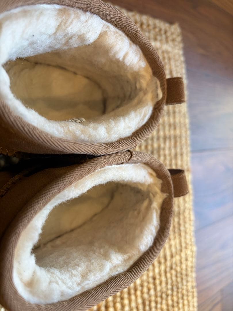 UGG 厚底 ウルトラミニ プラットフォーム ブーツ スエード Chestnut