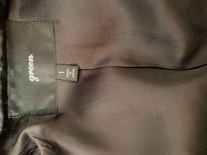 green (現hyke) 超希少　ブラック　ダッフルコート　サイズ1