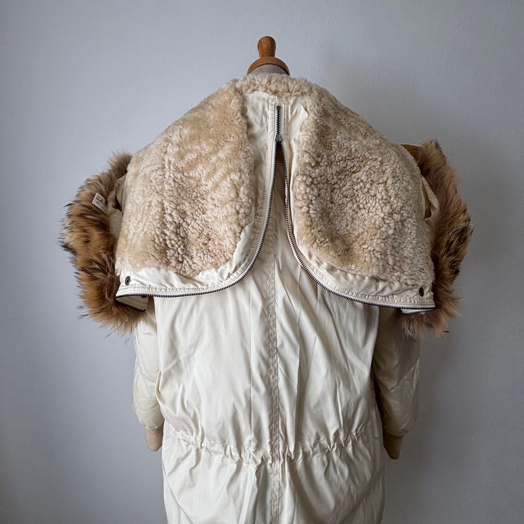 美品　ラルフローレン　Ralph Lauren ファーコート　ダウンコート　白