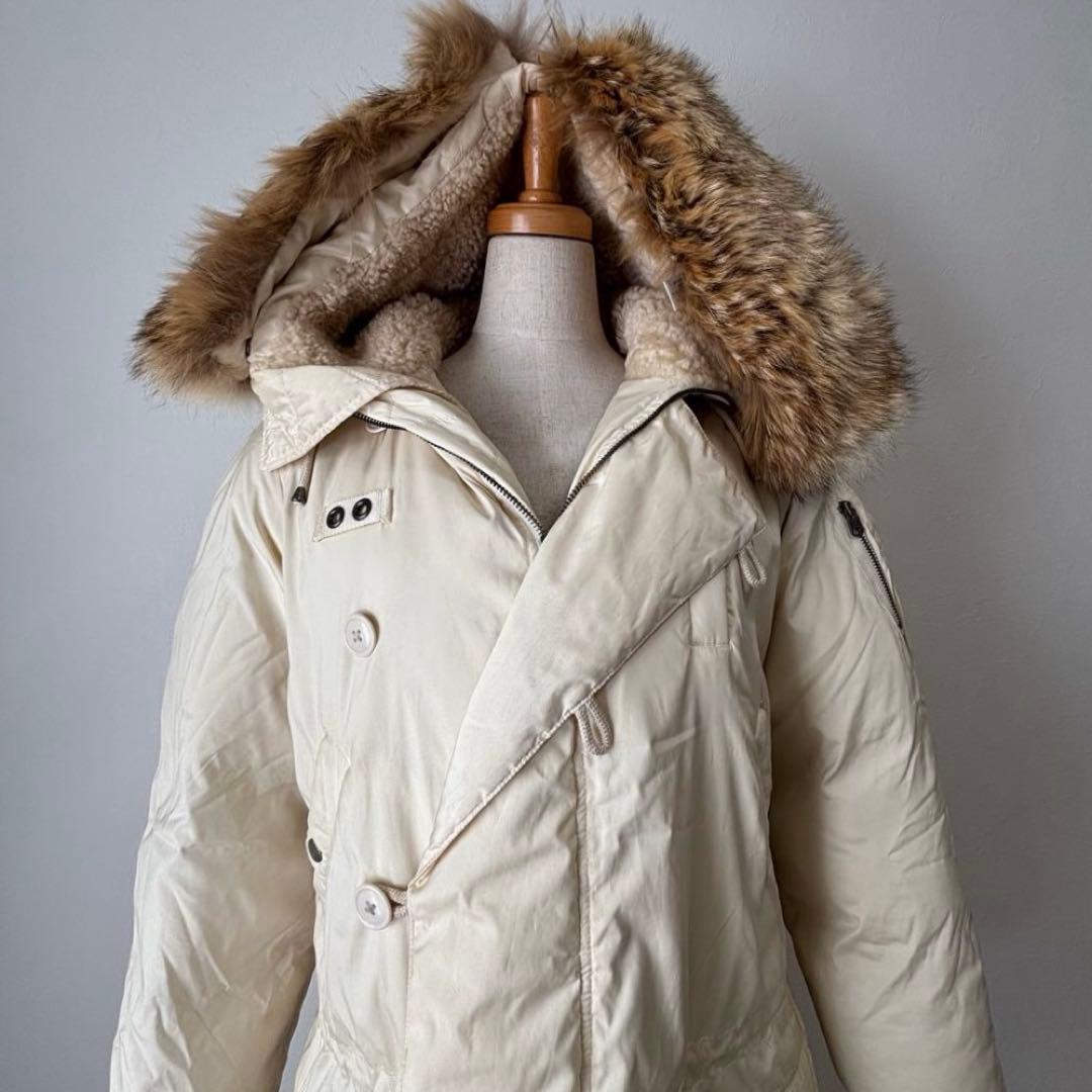 美品　ラルフローレン　Ralph Lauren ファーコート　ダウンコート　白