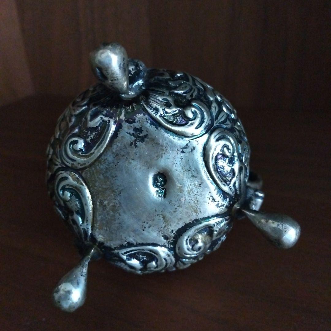 アンティーク ティーセット 銀メッキ 彫刻装飾 ヴィクトリアン風