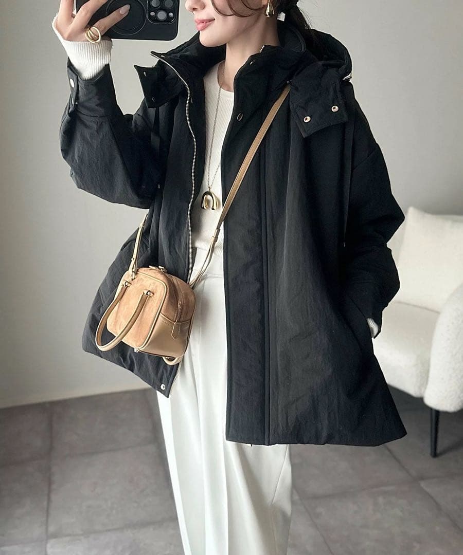 完売カラー♥新品 Emma Taylor 3wayパファーフレアオーバーコート