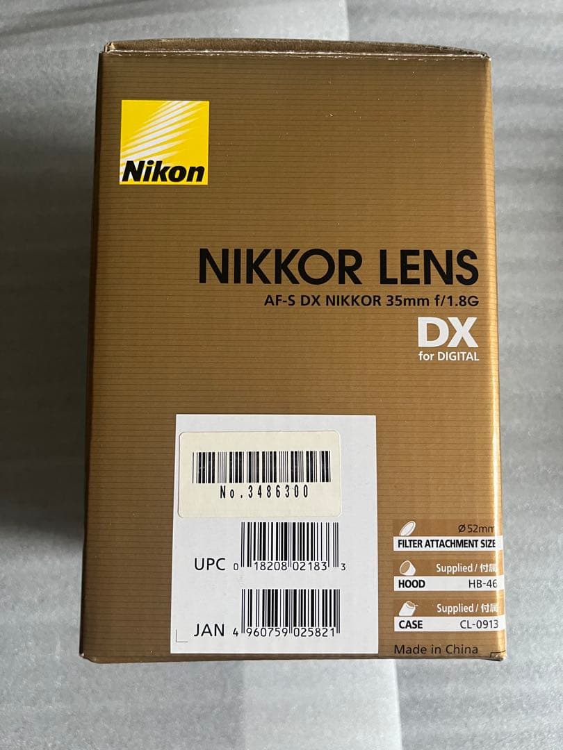 レンズ(ズーム) NIKKOR LENS AF-S DX NIKKOR 35mm f/1.8G