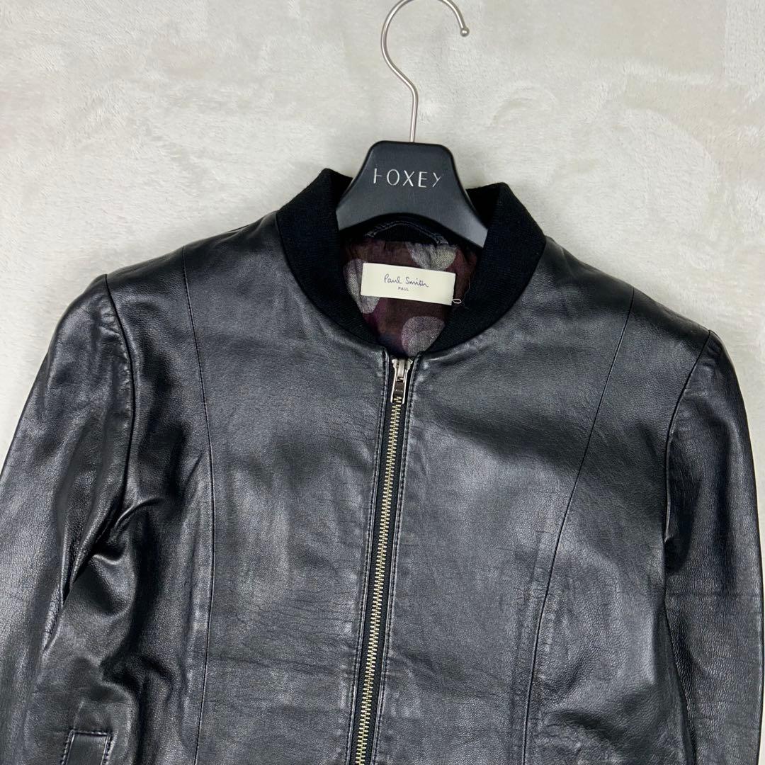 極希少♡ポールスミス ラムレザージャケット マルチカラー ブルゾン 大きい40