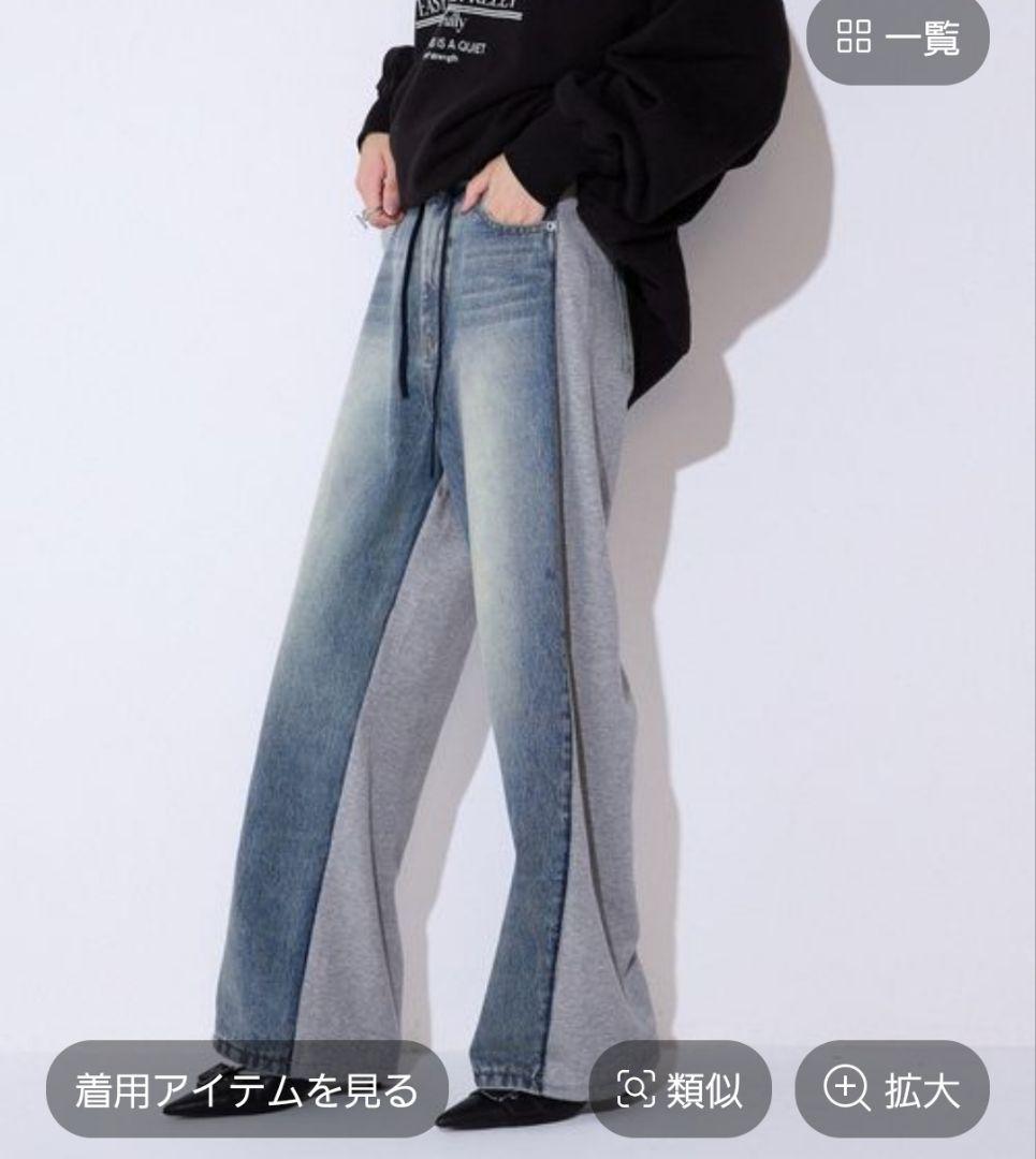 ジーナシス スウェットドッキングデニム