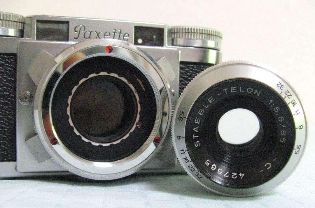 ★BRAUN Paxette II パクセッテ 1:5.6/85レンズ着脱式