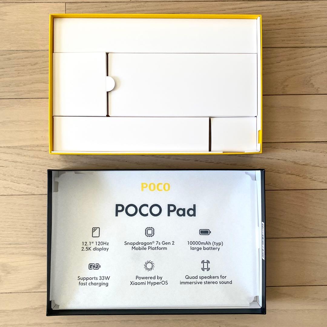 シャオミ POCO Pad 256G 画面12.1スナドラ7sGen 2 国内版