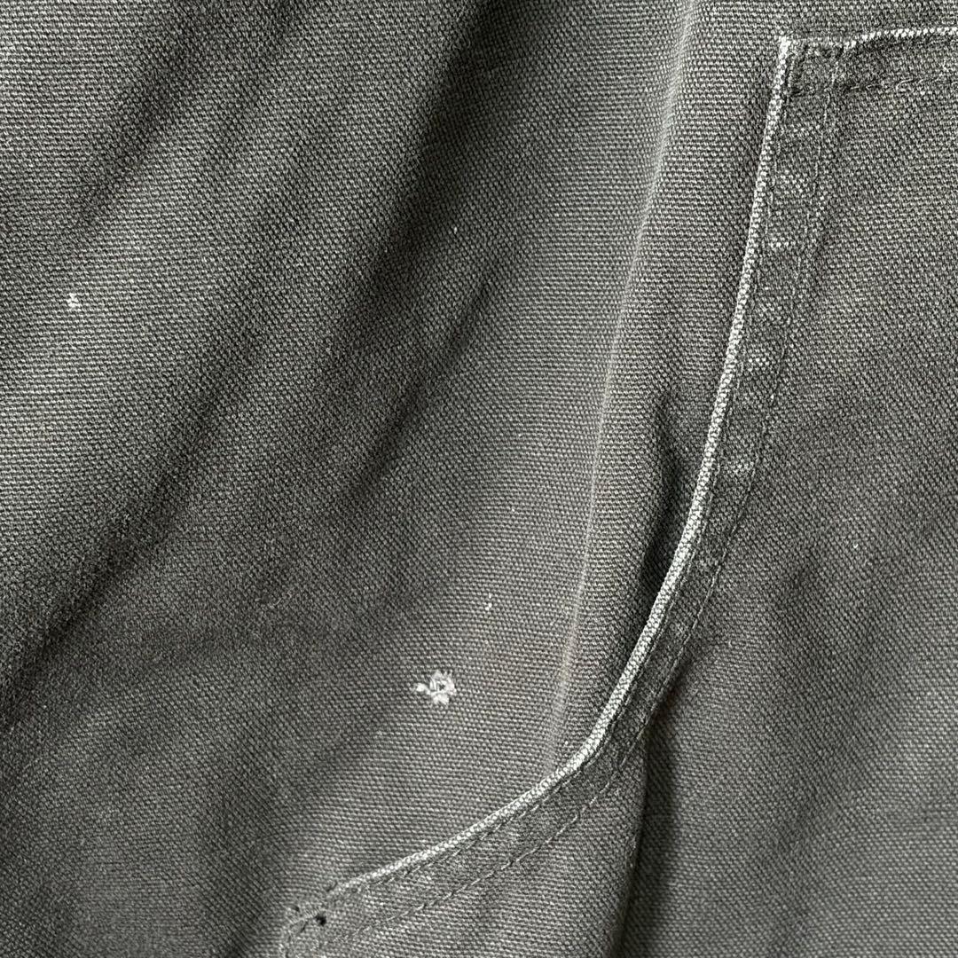 USA古着 企業ロゴ刺繍 ダック パーカー アクティブジャケット 黒 2XL