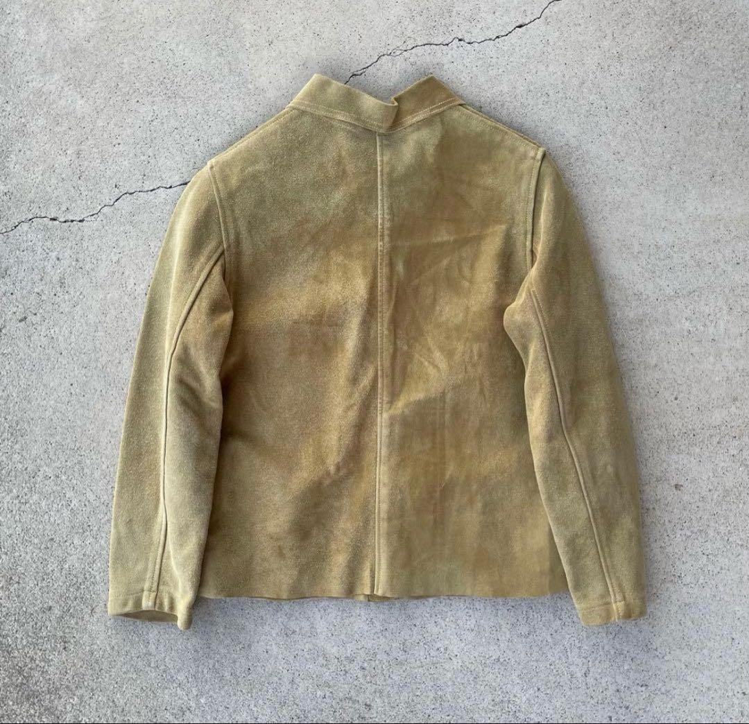 珍品◎NORM THOMPSONヴィンテージ60sスエードレザージャケット黄色