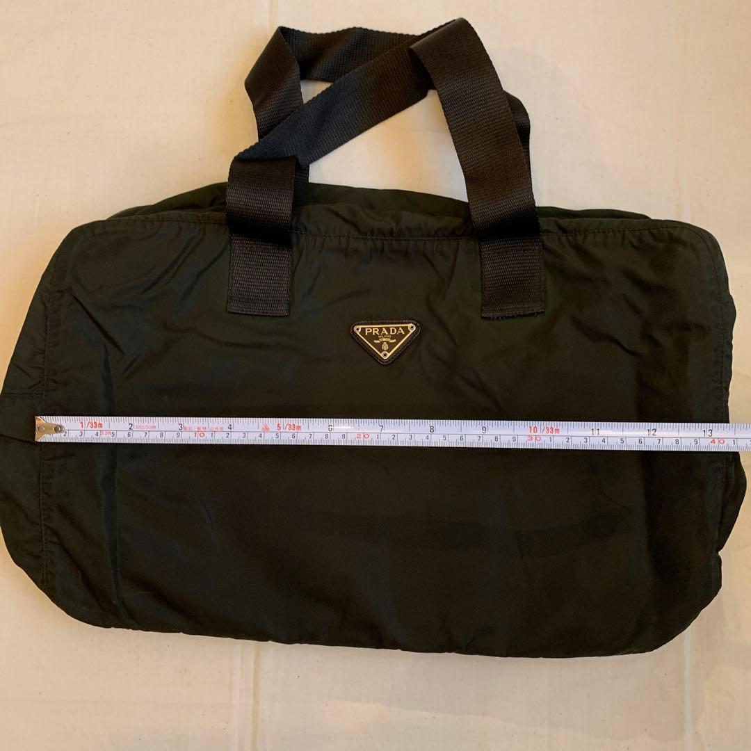 PRADA プラダ　ダークブラウンナイロンバッグミラノ本店購入レア品　最終価格