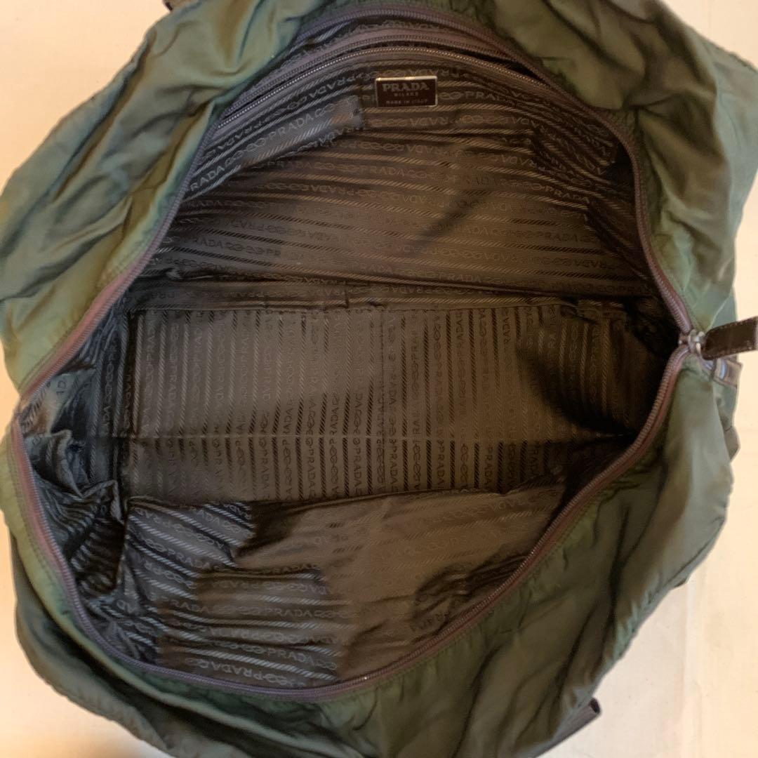 PRADA プラダ　ダークブラウンナイロンバッグミラノ本店購入レア品　最終価格