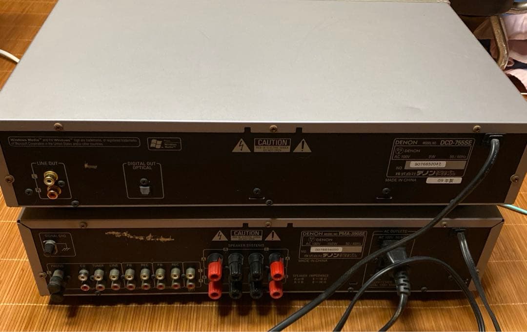 DENON アンプPMA-390SE、CDプレーヤーDCD-755SE セット