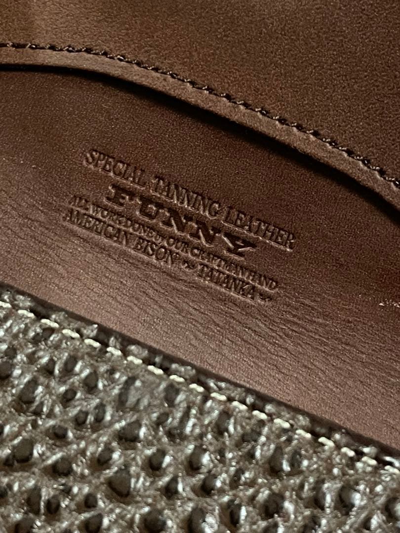 ◆感謝価格◆FUNNY◆ベローズ◆貴重アメリカンバイソン◆タタンカケース◆