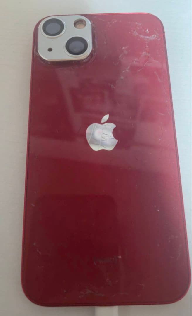 iPhone13 red　256gb　箱あり　傷アリ