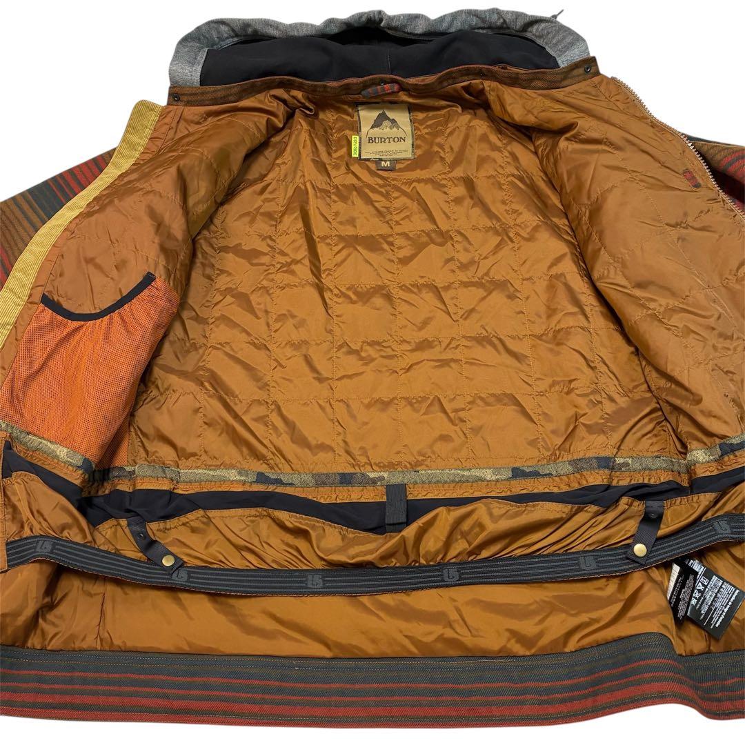 BURTON バートンウエア ネルシャツ風 スノボージャケット コーデュロイ M
