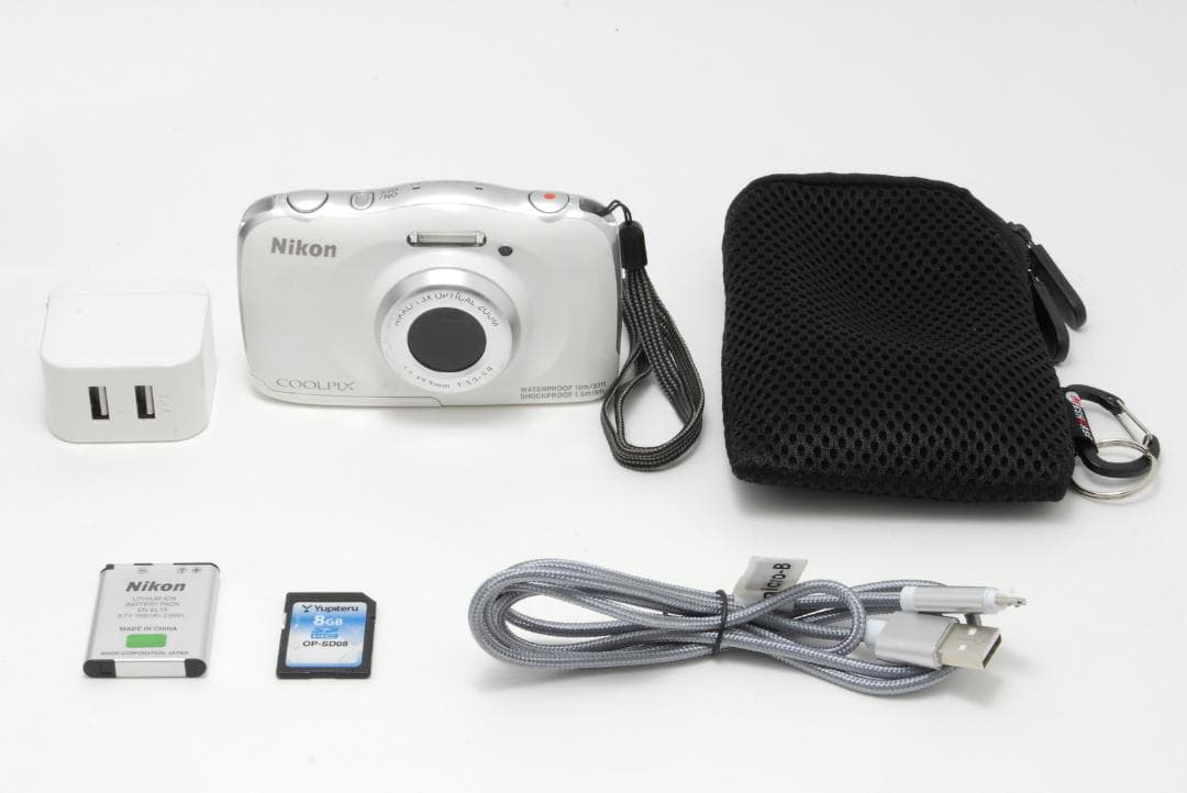Nikon Coolpix s33 white 防水・耐衝撃カメラ 動作確認済