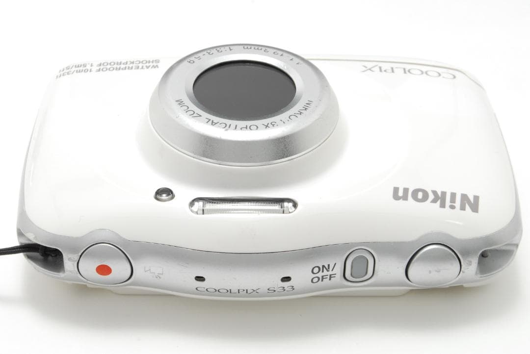 Nikon Coolpix s33 white 防水・耐衝撃カメラ 動作確認済