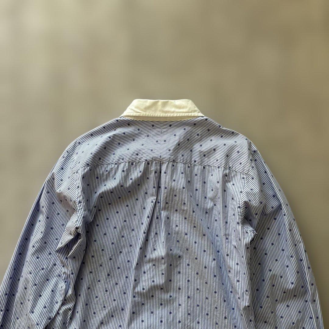 美品【オーブ】ヴィヴィアンウエストウッドマンM ドレスシャツM 水玉　ストライプ