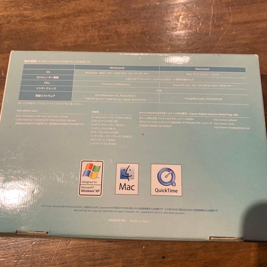 動作品★ Canon IXY DIGITAL 900 IS 本体と付属品
