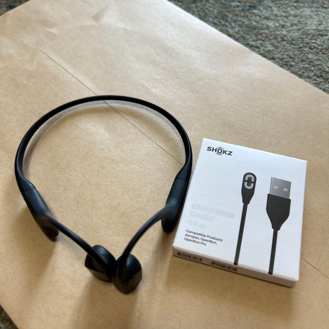 SHOKZ 骨伝導イヤホンオープンラン ブラック
