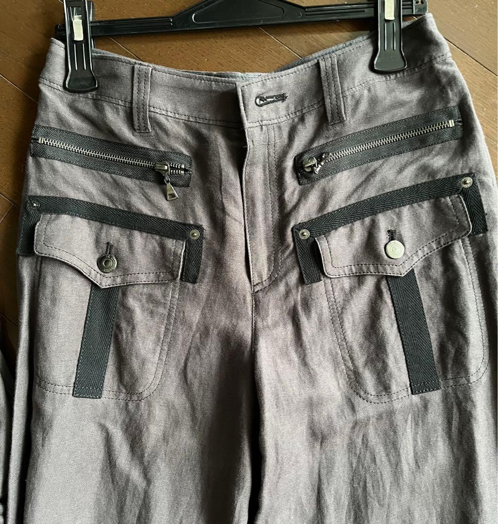 ノースリーブブラウスパンツセット