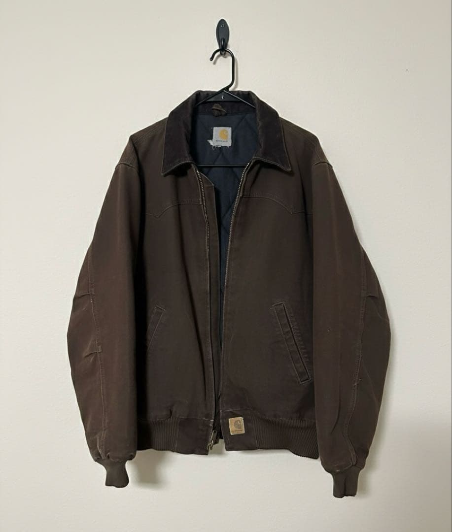 【希少】Carhartt サンタフェジャケット ダック地 フェード 古着 L相当