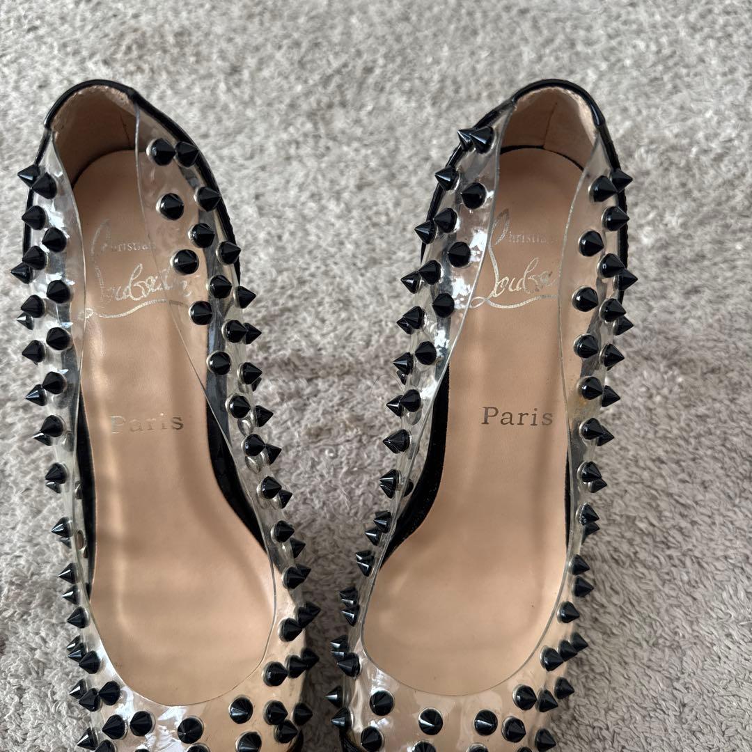 Christian Louboutin スタッズ付きハイヒール 36