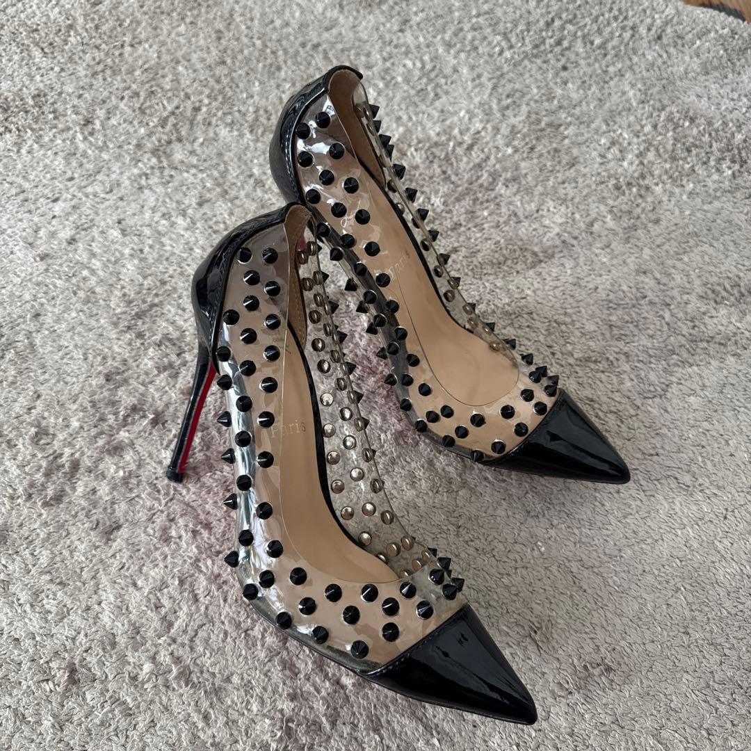 Christian Louboutin スタッズ付きハイヒール 36