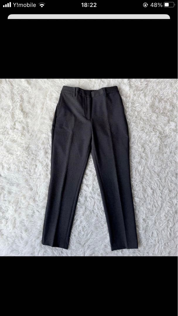 美品⭐︎PLST ノーカラーセットアップスーツ チャコールグレーMサイズ