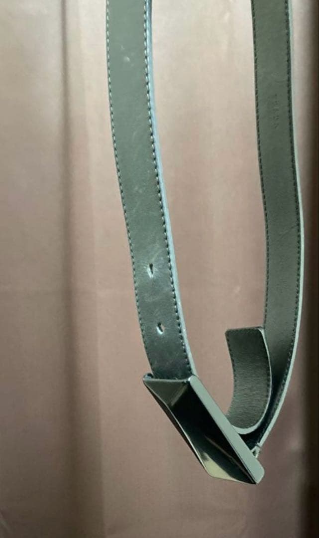 小物 90s prada l plate leather belt