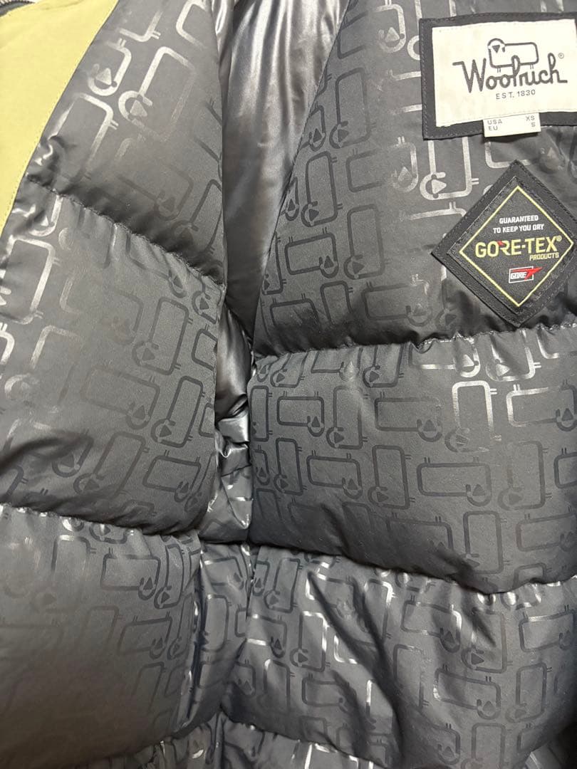 【極美品】ウールリッチ ダウンジャケット GORE-TEX カーキ