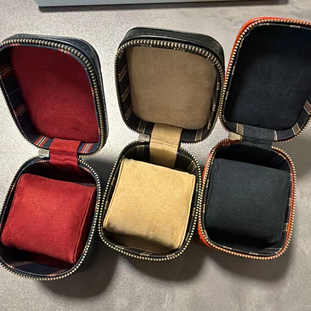 DUCT 腕時計ケース ウォッチケース 本革 イタリア製 バケッタレザー ３個