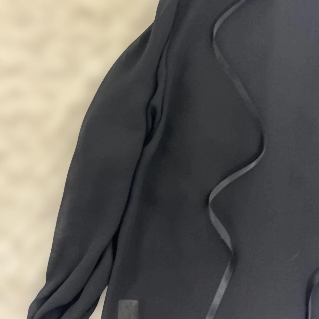 【未使用タグ付き】イヴサンローラン ブラウス シャツ リボン　ポリエステル100