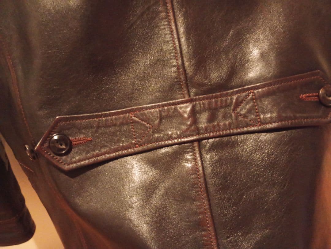 c*n様 大特価 レザー カーコート 茶芯 馬革