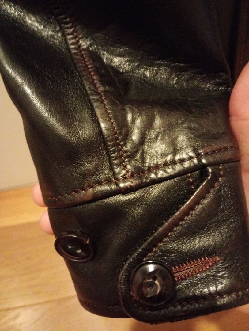 c*n様 大特価 レザー カーコート 茶芯 馬革