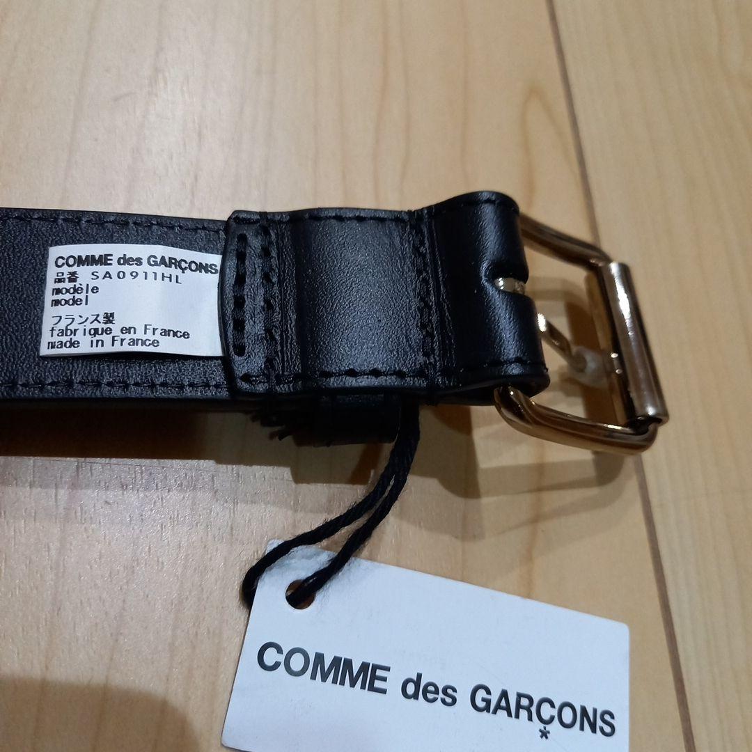 COMME des GARÇONS ブラックレザーベルト M