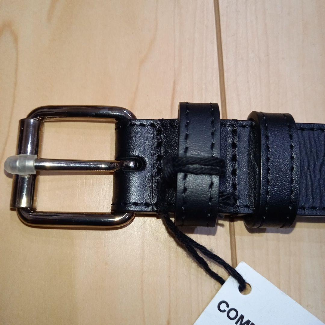 COMME des GARÇONS ブラックレザーベルト M