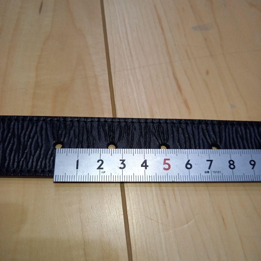 COMME des GARÇONS ブラックレザーベルト M