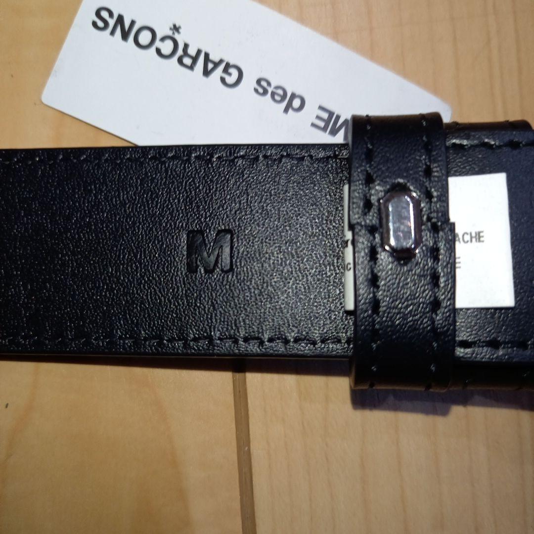 COMME des GARÇONS ブラックレザーベルト M