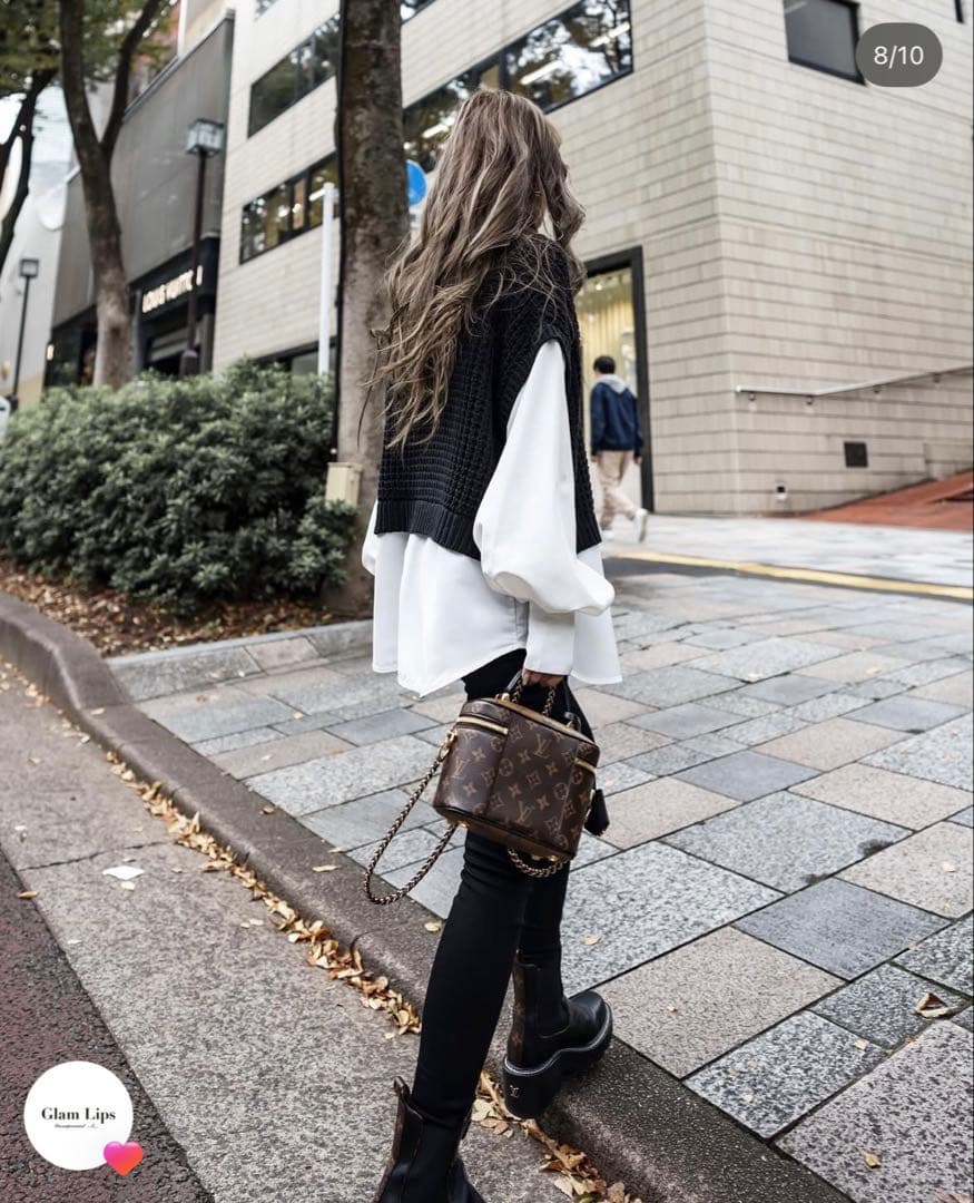 グラムリップス　レイヤードニット