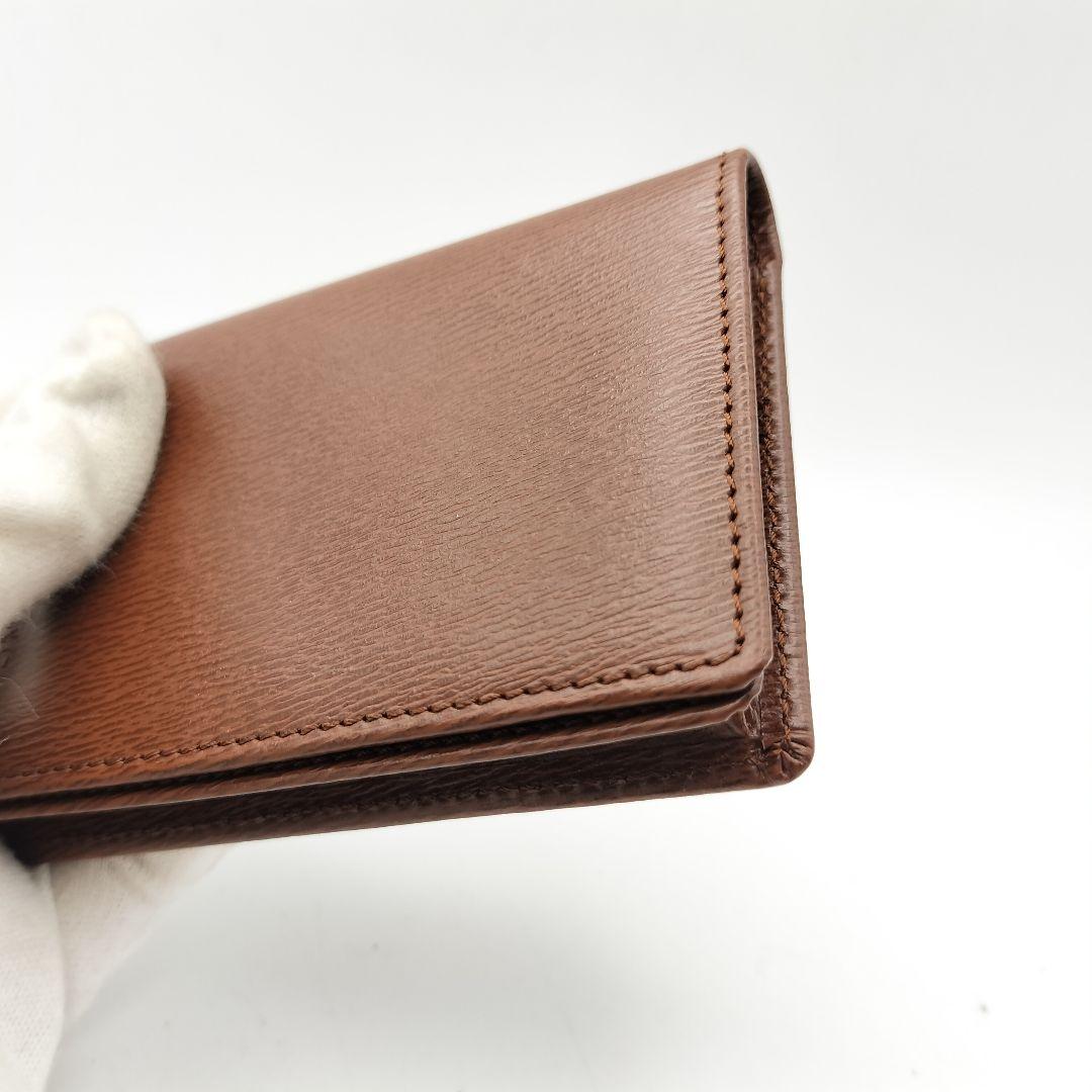 ジバンシー　名刺入れ　カードケース　財布　レザー　ブラウン
