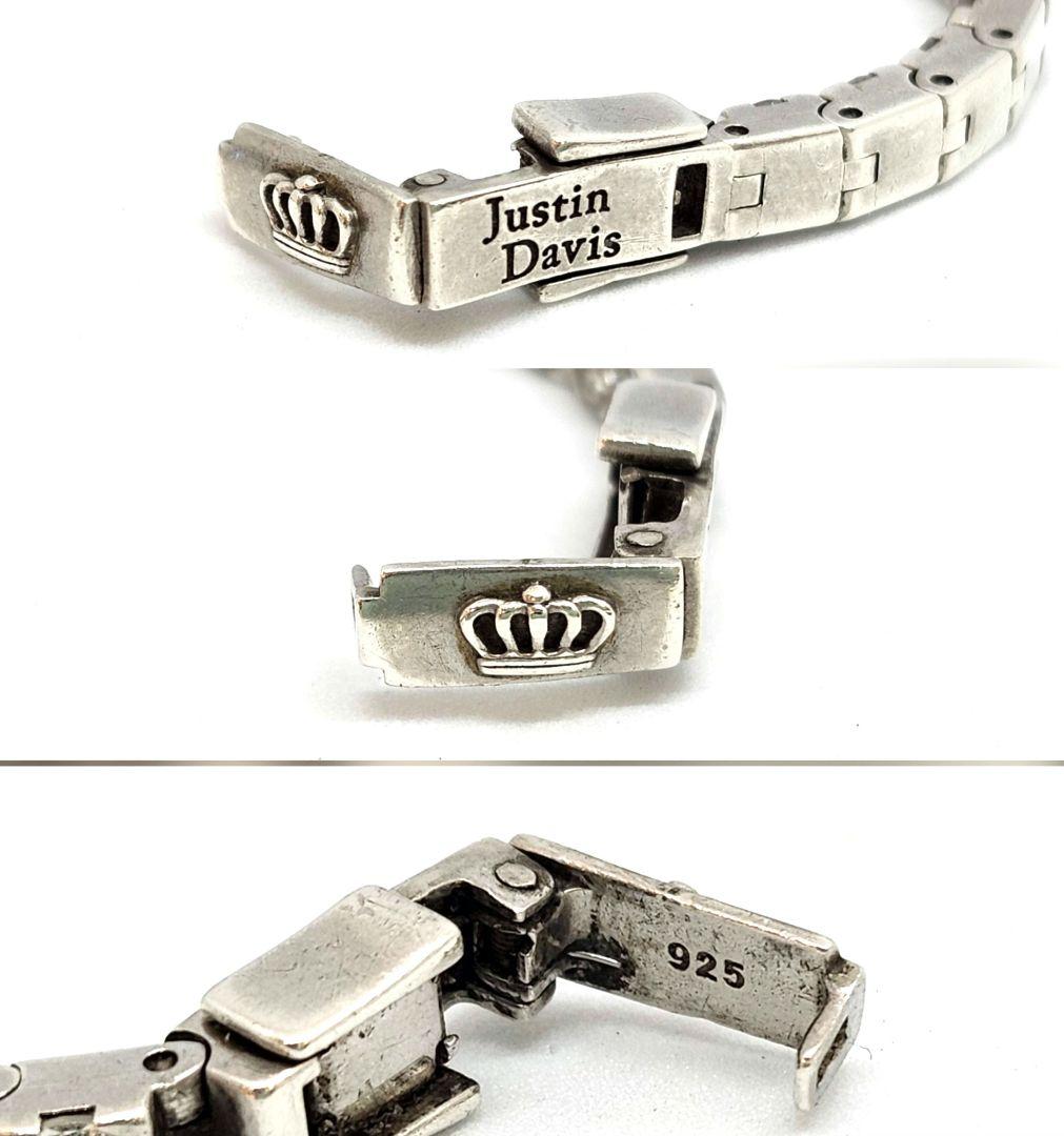 Justin Davis　ジャスティン　王冠　シルバー　ブレスレット　925